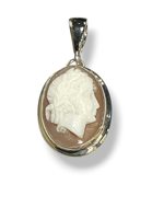 Anhänger Mandile 1922 Dame Cammei  in Silber Conchiglia 2MCICM226 - 2MCICM226